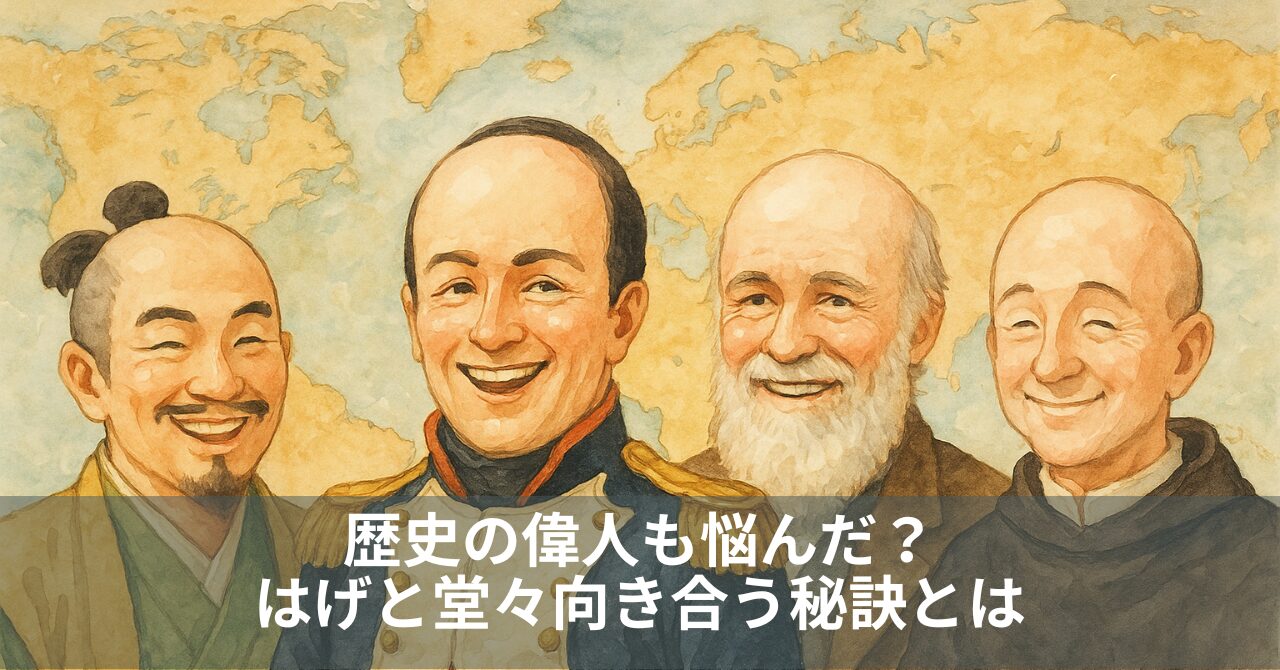 歴史の偉人も悩んだ？はげと堂々向き合う秘訣とは